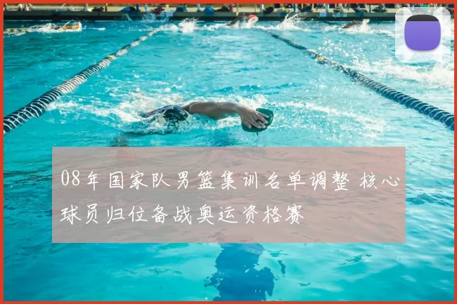 08年国家队男篮集训名单调整 核心球员归位备战奥运资格赛