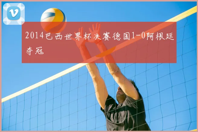 2014巴西世界杯决赛德国1-0阿根廷夺冠